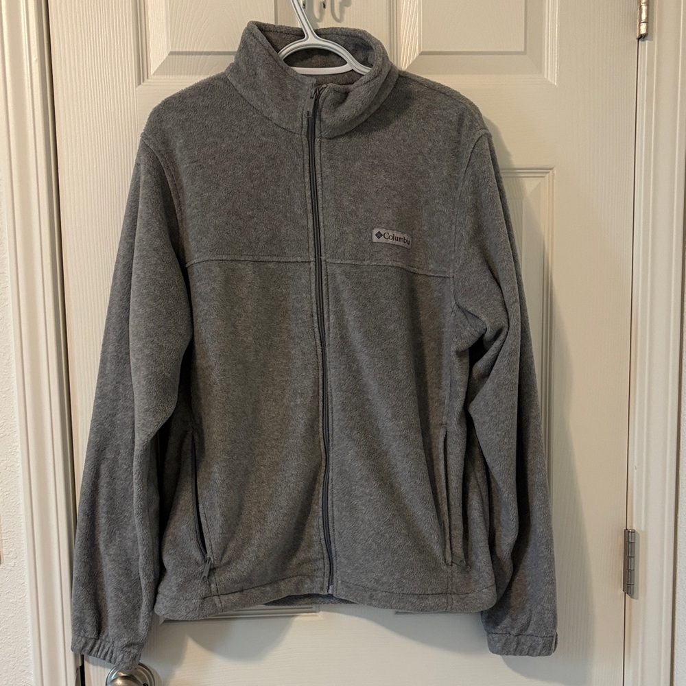 Columbia Charcoal Full-Zip Fleece Jacket